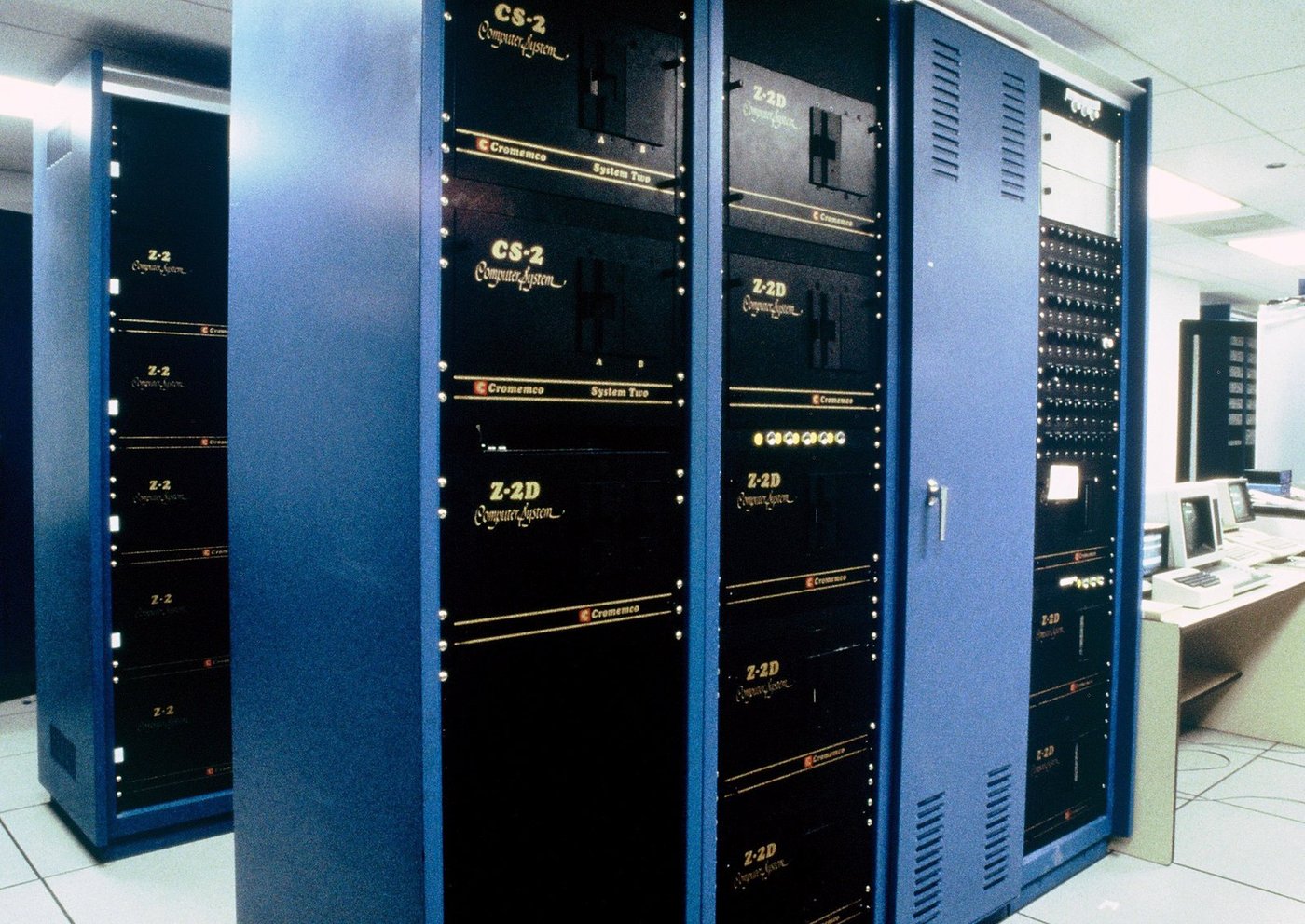 Cromemco Z-2 Systems at Chicago Mercantile Exchange (CME) in 1984. CME used 60 Cromemco systems to support all floor trading.
