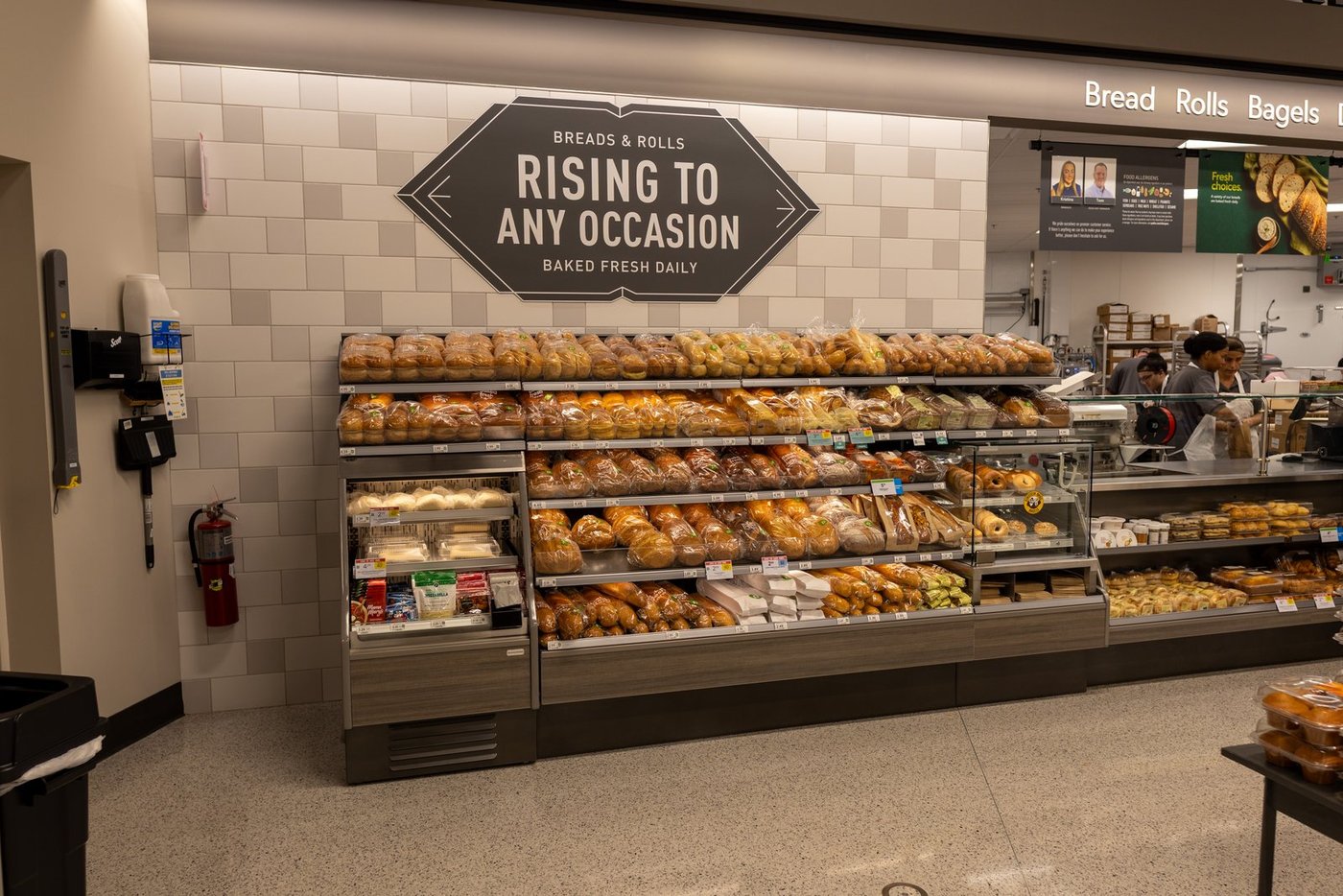 Loaves of bread are displayed in the bakery section of a Publix store in Orlando, Florida.